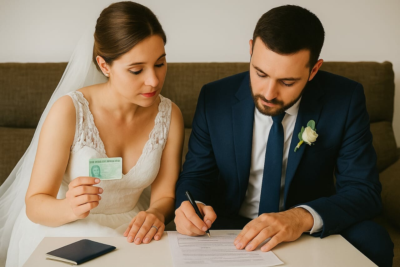 How long does it take to get a green card after marriage 