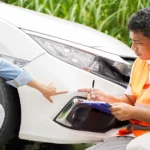 Legal guidance after a road accident, reporting damage