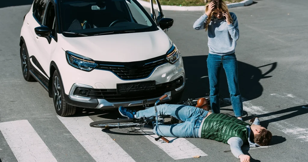 Pedestrian hit by car on Texas roadway