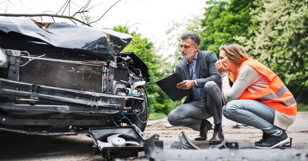 Car accident damage affecting insurance claim duration
